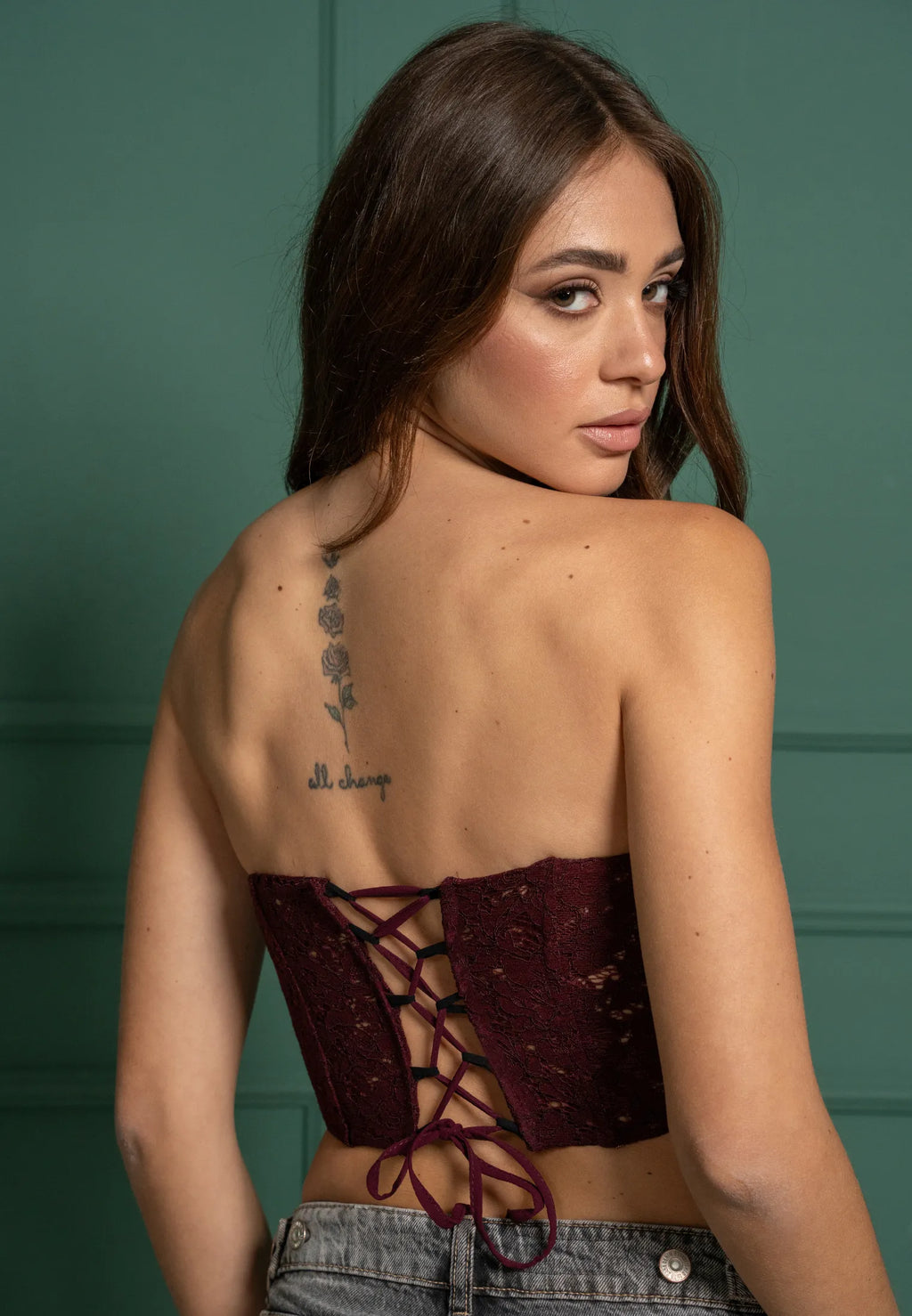 Bustier a corsetto - profilo