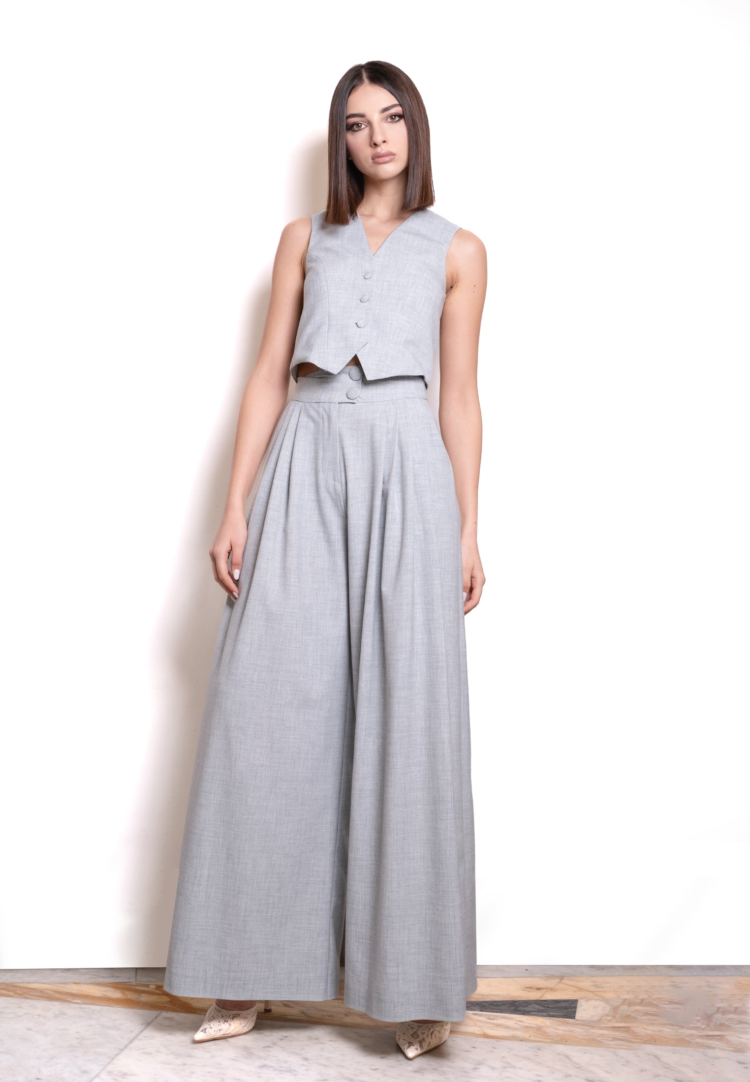 Gilet sciancrato - fronte