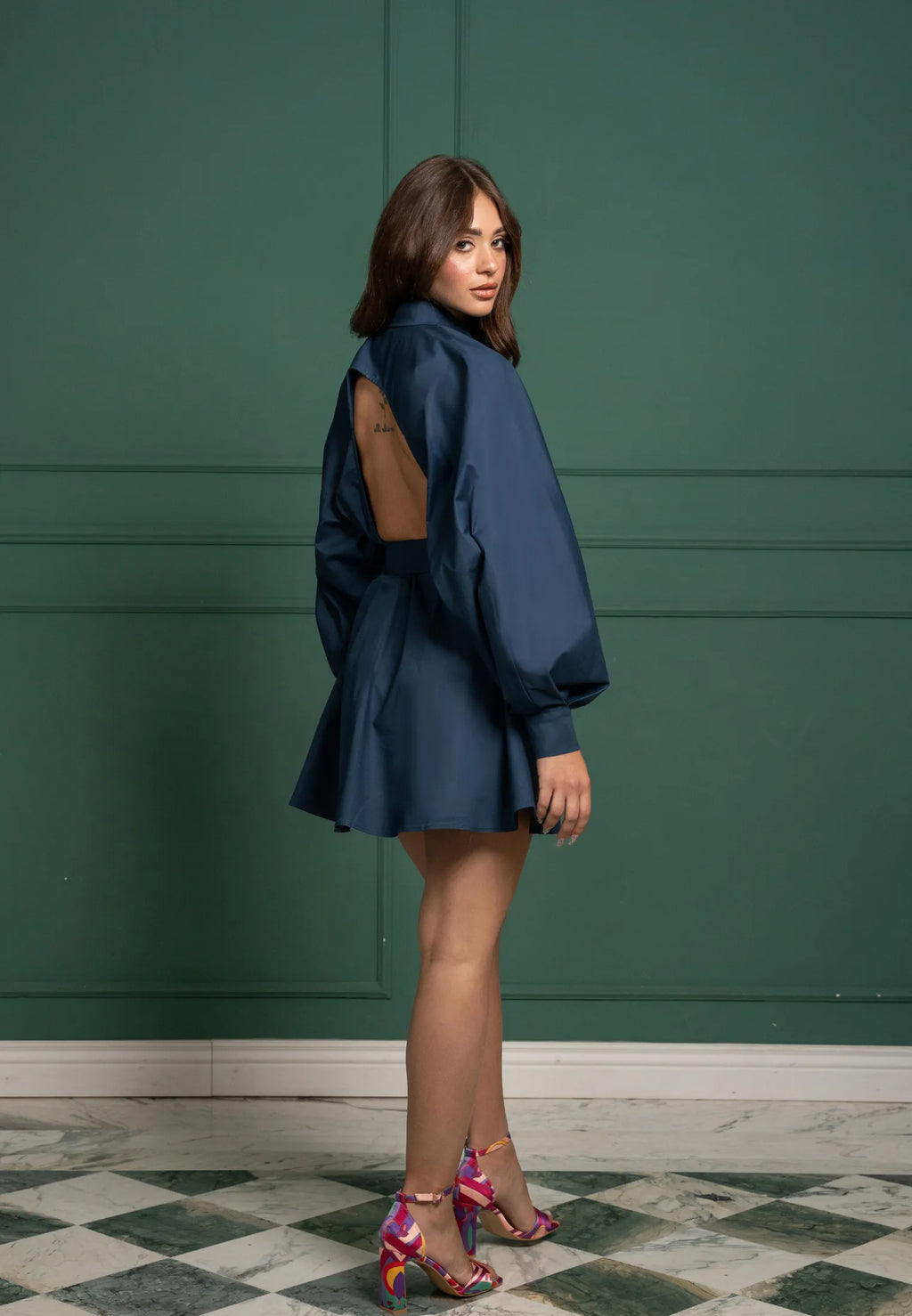 Robe-chemisier couture - retro