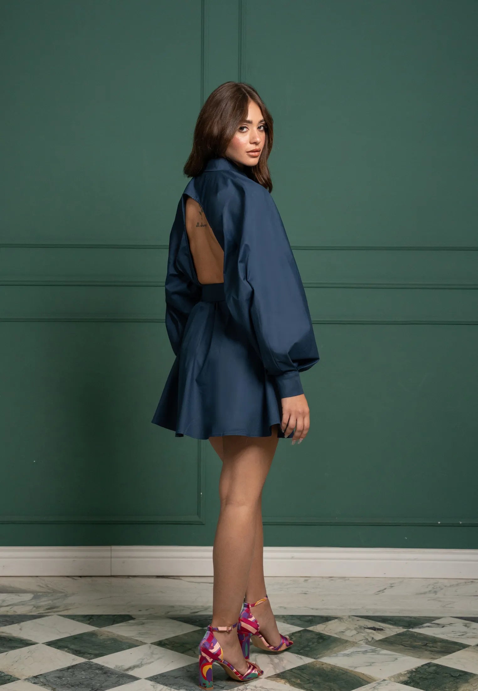 Robe-chemisier couture - retro